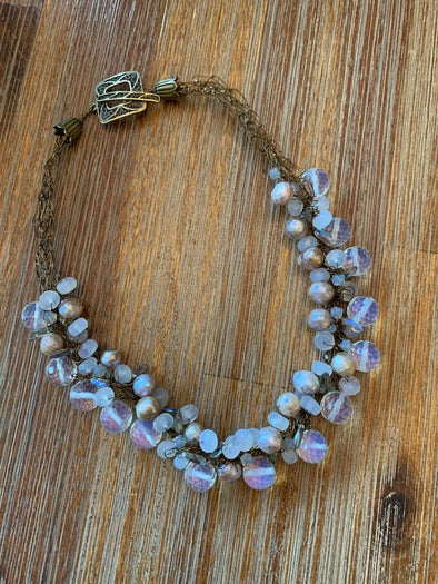 Moonstone & Faceted Pearls